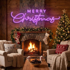 Merry Christmas LED Neon Sign Light