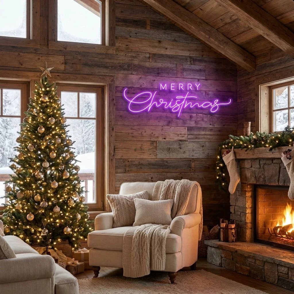 Merry Christmas LED Neon Sign Light