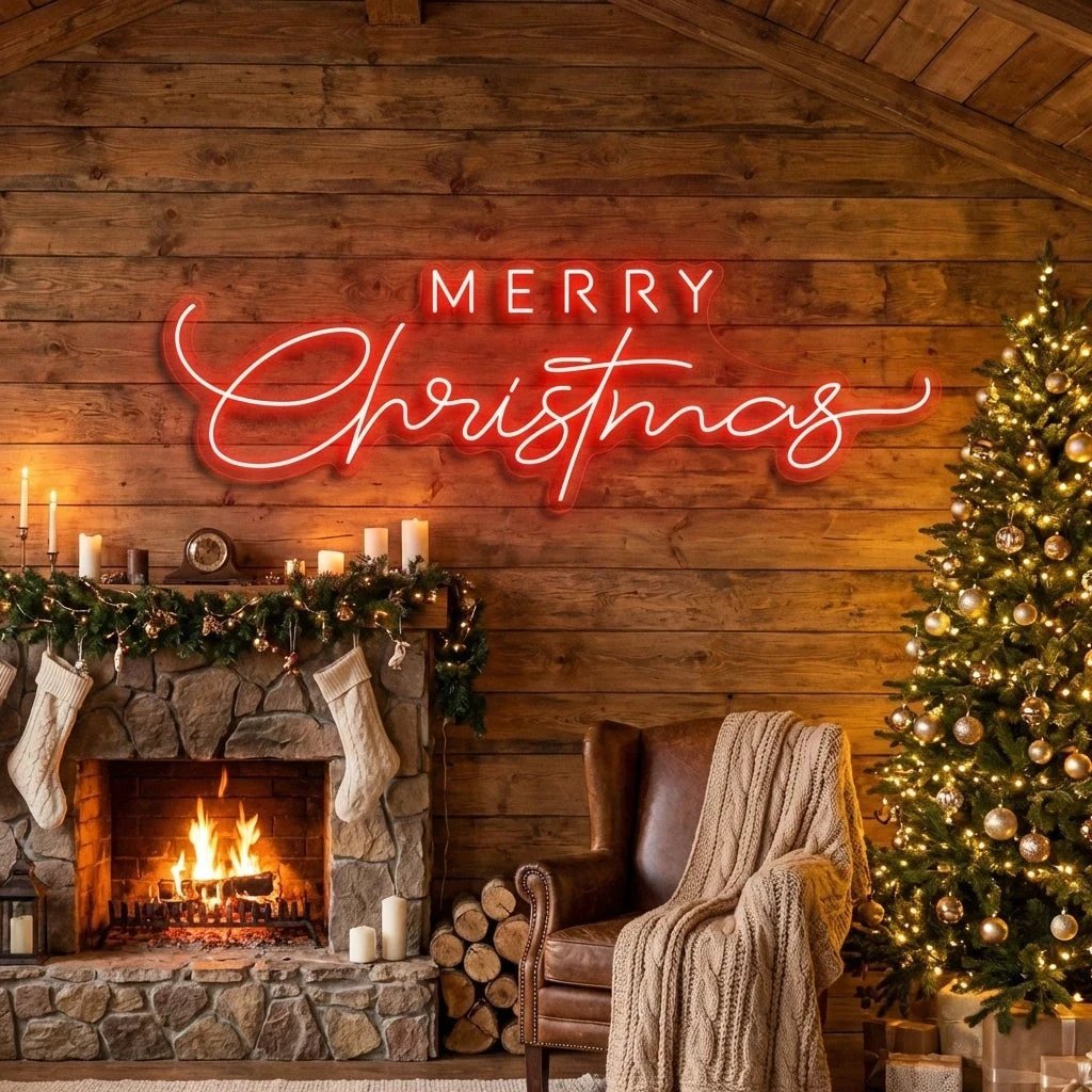 Merry Christmas LED Neon Sign Light