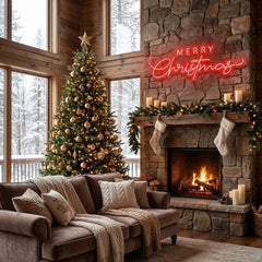 Merry Christmas LED Neon Sign Light