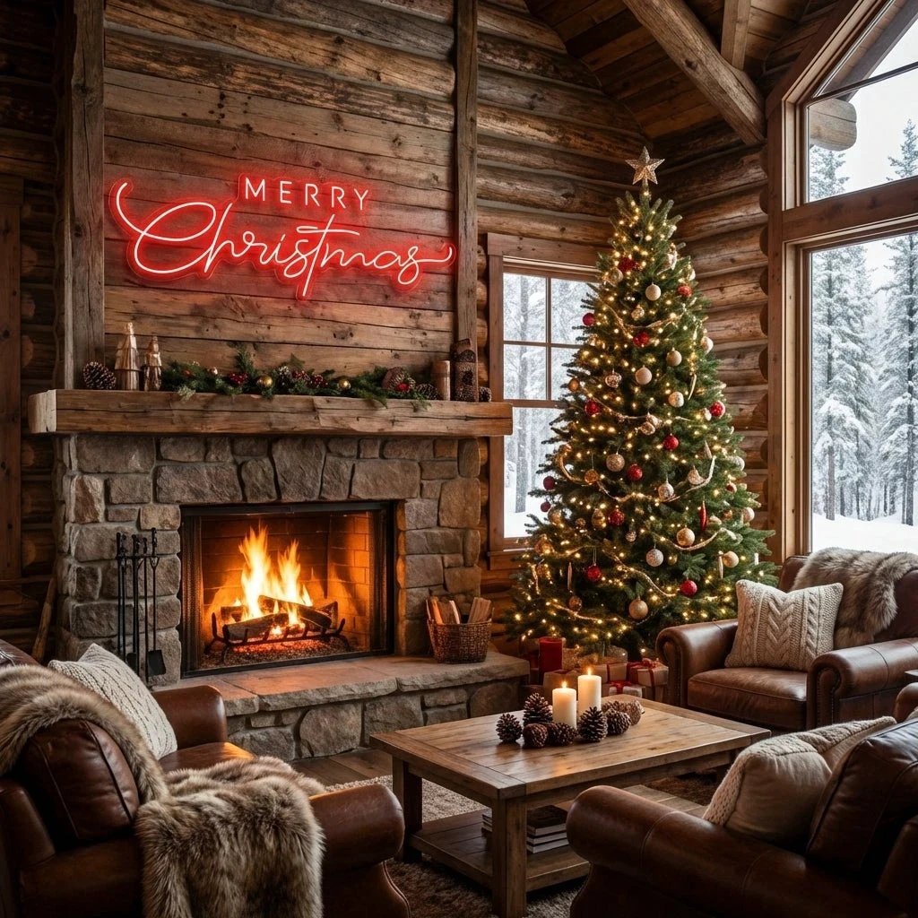 Merry Christmas LED Neon Sign Light