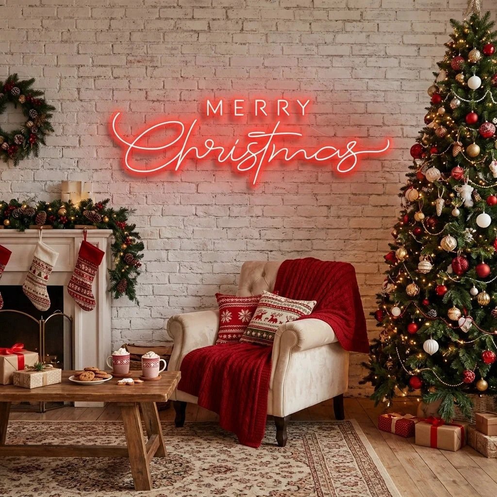Merry Christmas LED Neon Sign Light