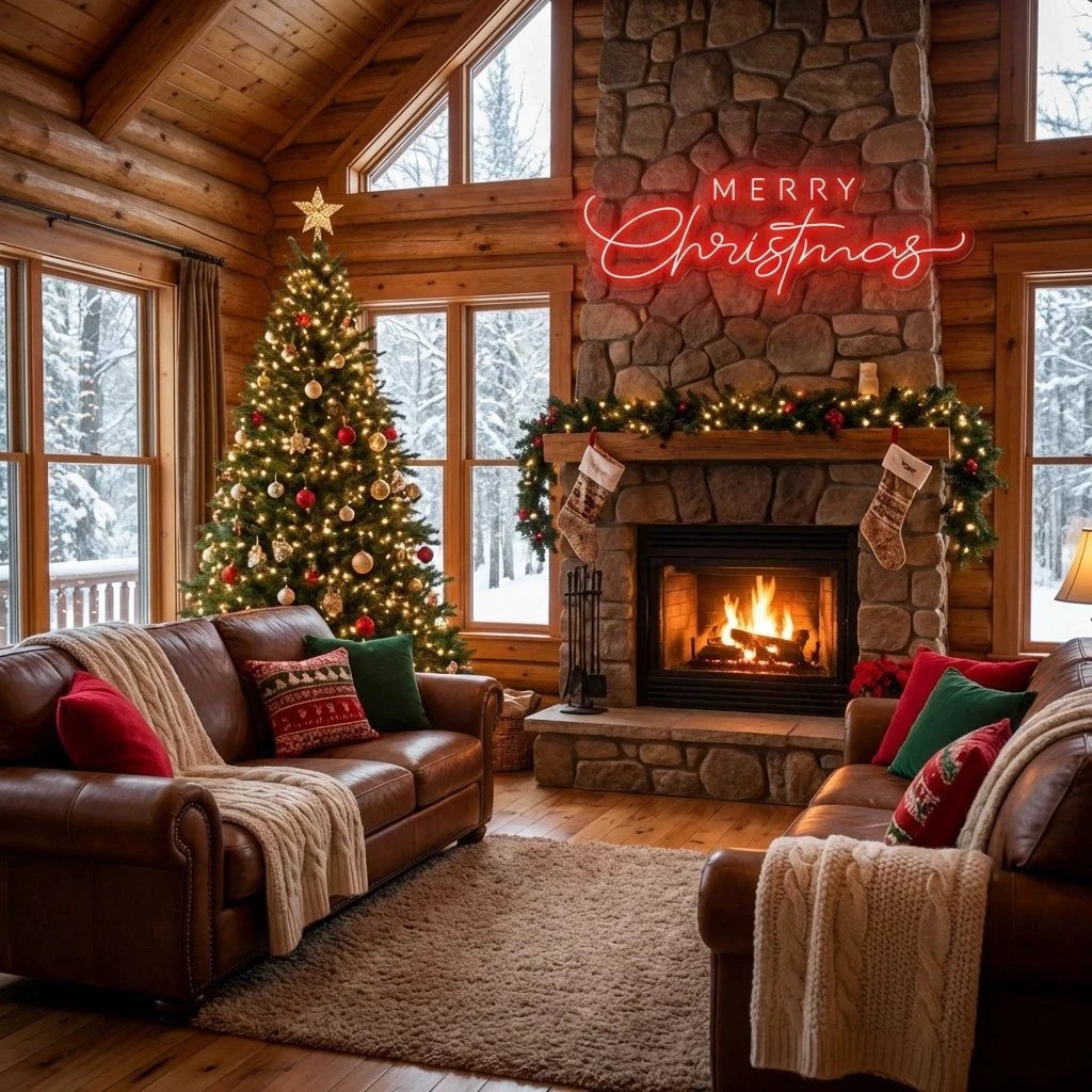 Merry Christmas LED Neon Sign Light