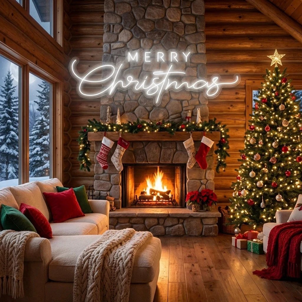 Merry Christmas LED Neon Sign Light