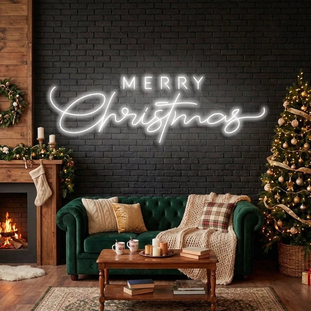 Merry Christmas LED Neon Sign Light