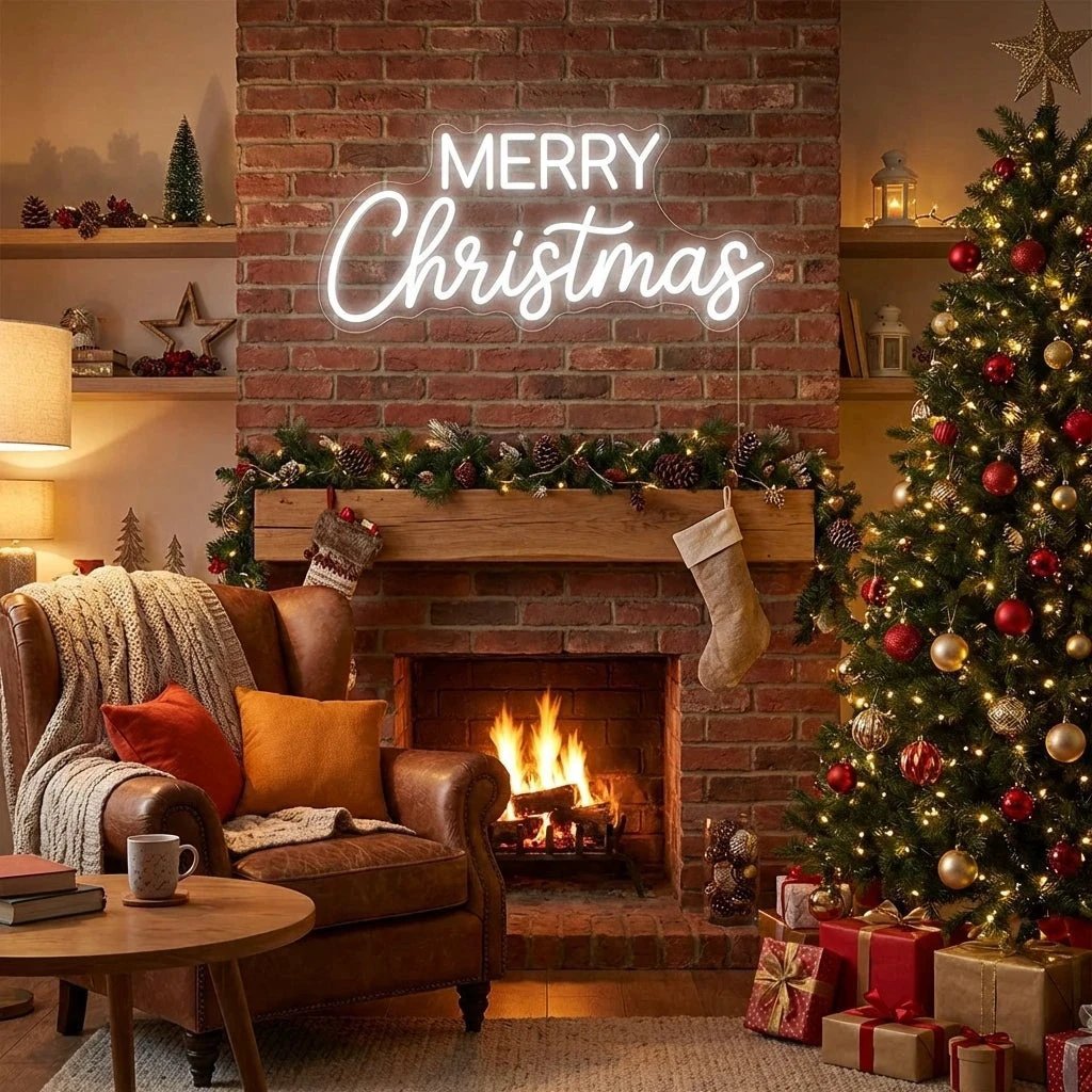 Merry Christmas LED Neon Sign Light