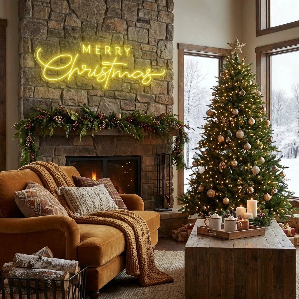 Merry Christmas LED Neon Sign Light