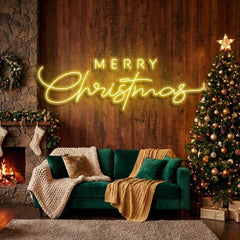 Merry Christmas LED Neon Sign Light