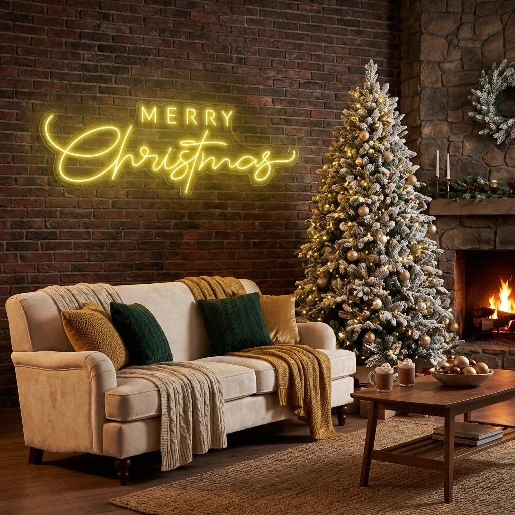 Merry Christmas LED Neon Sign Light