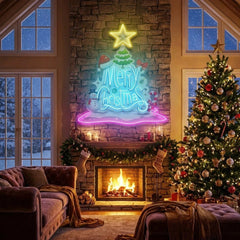 Merry christmas Art Work Led Neon Sign Light