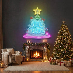 Merry christmas Art Work Led Neon Sign Light