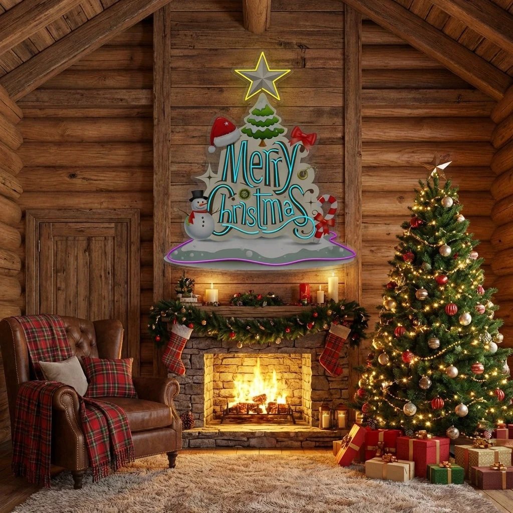 Merry christmas Art Work Led Neon Sign Light