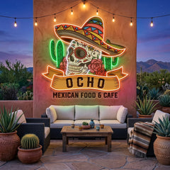 Custom Mexican Food Restaurants LED Neon Sign Light Pop Art