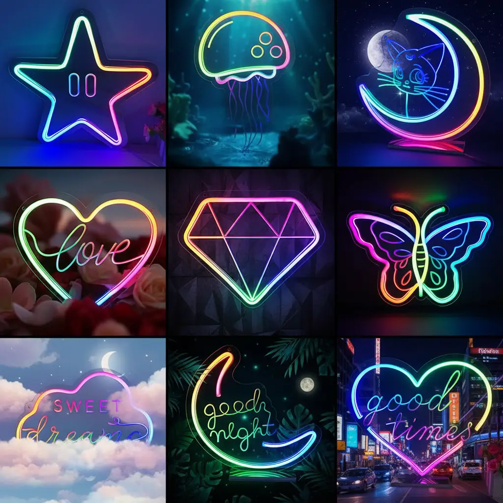 Mirror Neon Sign for Home&Shop Decor
