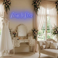 Miss To Mrs Led Neon Sign Light
