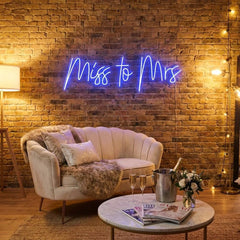 Miss To Mrs Led Neon Sign Light