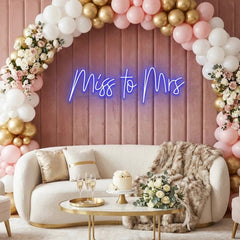 Miss To Mrs Led Neon Sign Light