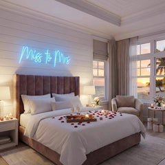 Miss To Mrs Led Neon Sign Light