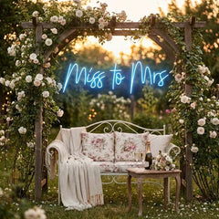 Miss To Mrs Led Neon Sign Light