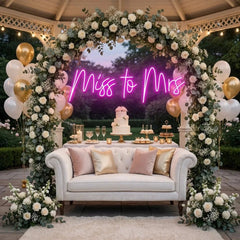 Miss To Mrs Led Neon Sign Light