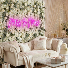 Miss To Mrs Led Neon Sign Light