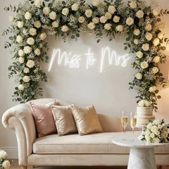 Miss To Mrs Led Neon Sign Light