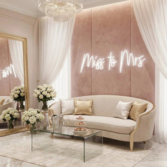 Miss To Mrs Led Neon Sign Light