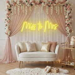 Miss To Mrs Led Neon Sign Light