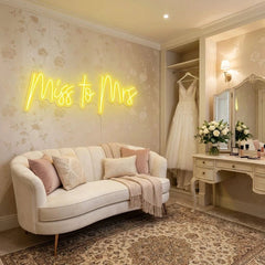Miss To Mrs Led Neon Sign Light