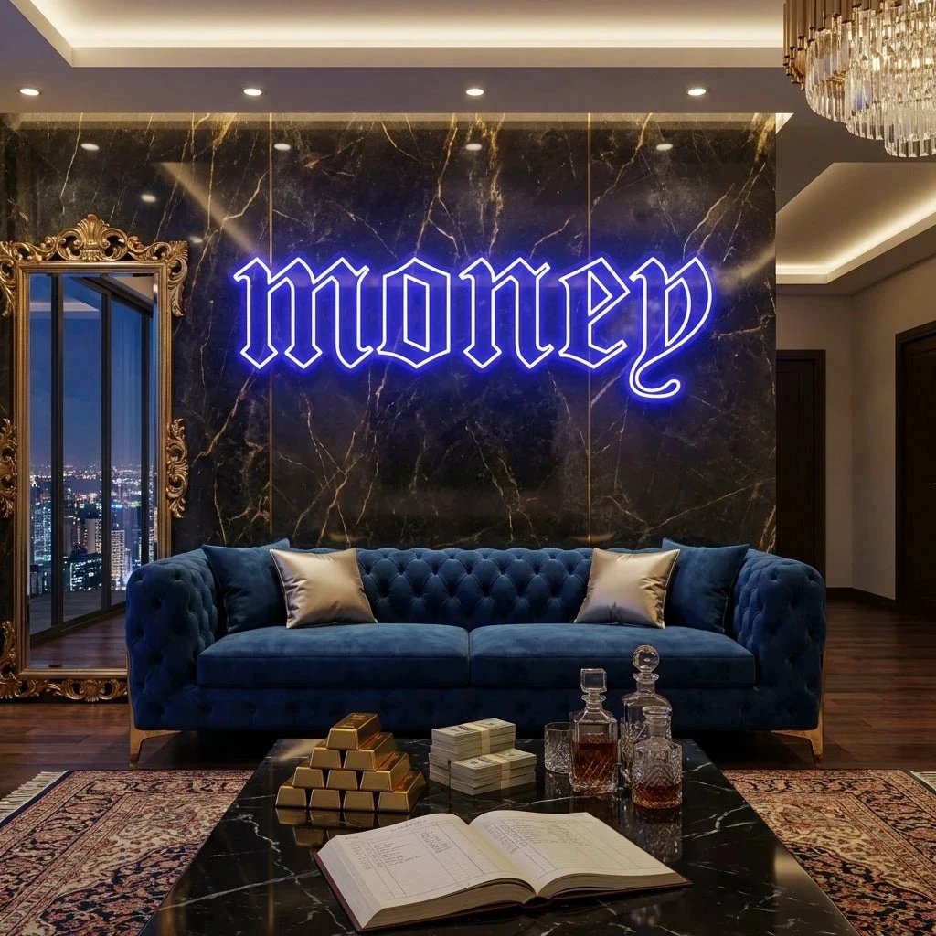 Money Led Neon Sign Light