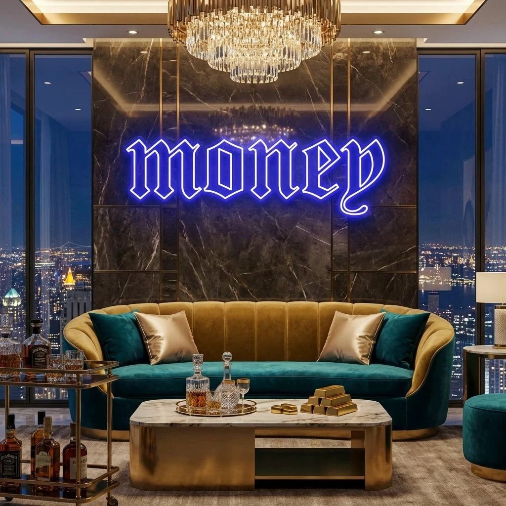 Money Led Neon Sign Light