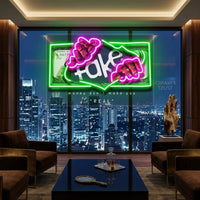 Money Don't Real LED Neon Sign Light Pop Art