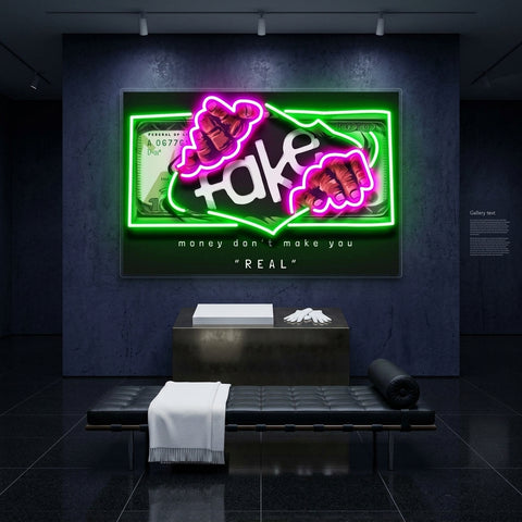 Money Don't Real LED Neon Sign Light Pop Art
