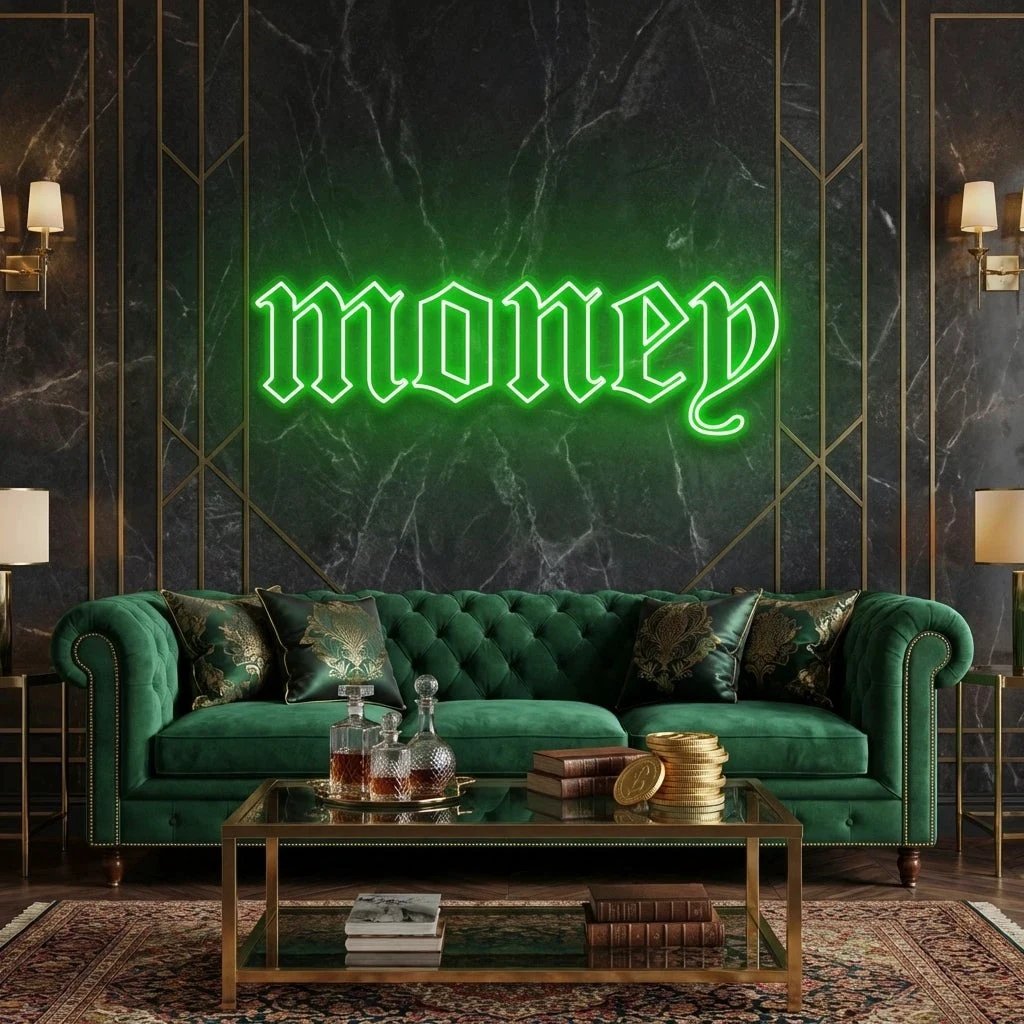 Money Led Neon Sign Light