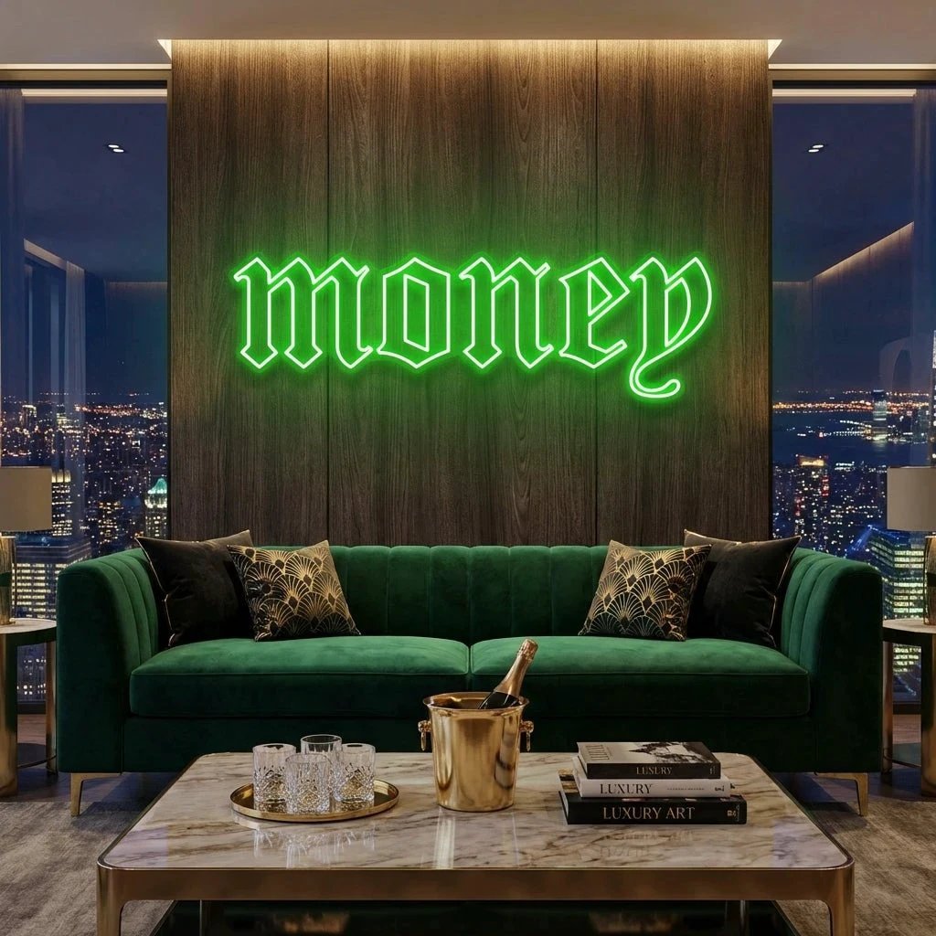 Money Led Neon Sign Light