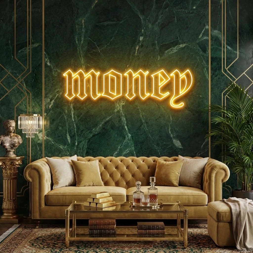 Money Led Neon Sign Light
