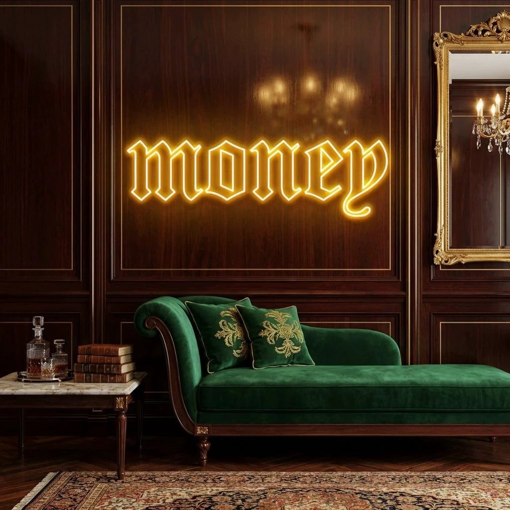 Money Led Neon Sign Light