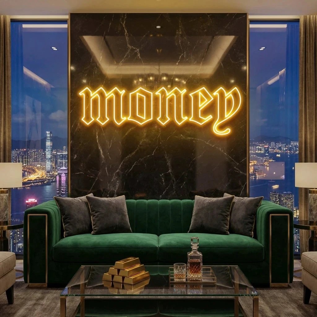 Money Led Neon Sign Light