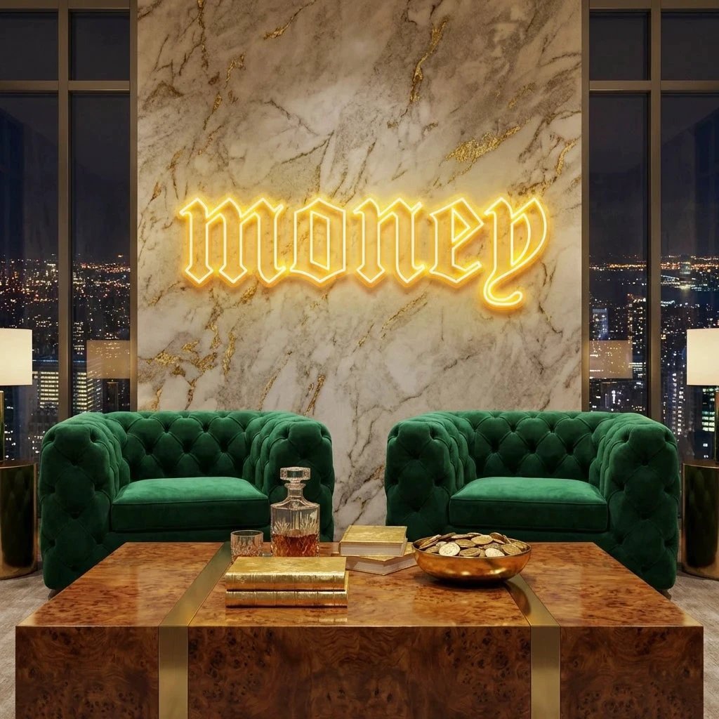Money Led Neon Sign Light