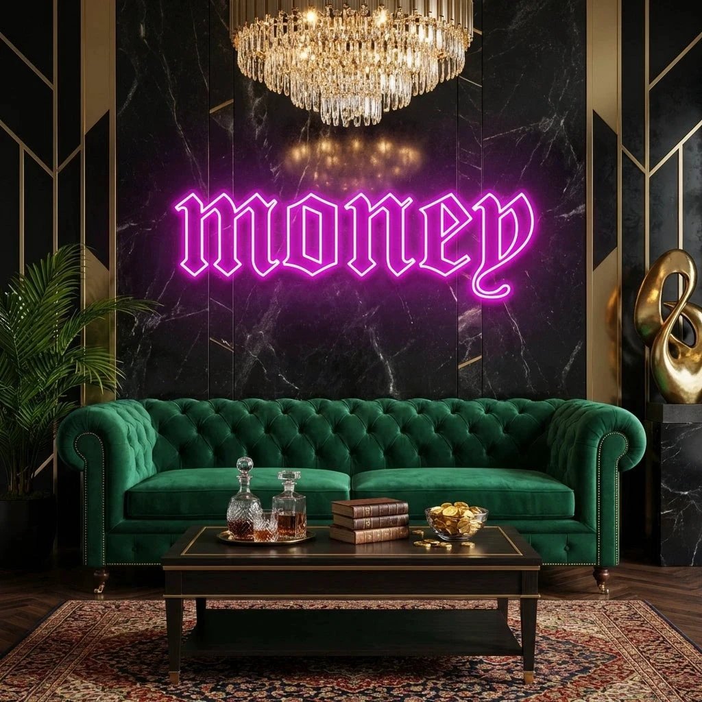 Money Led Neon Sign Light