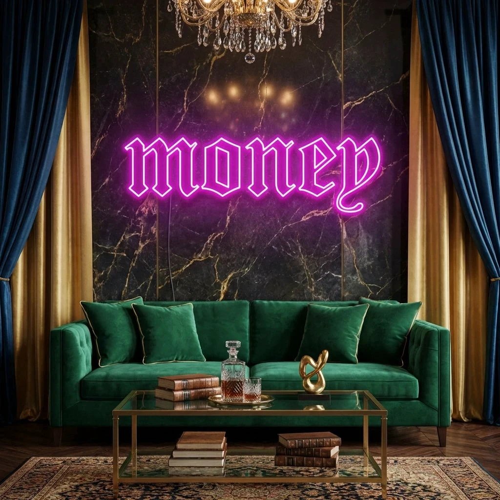 Money Led Neon Sign Light