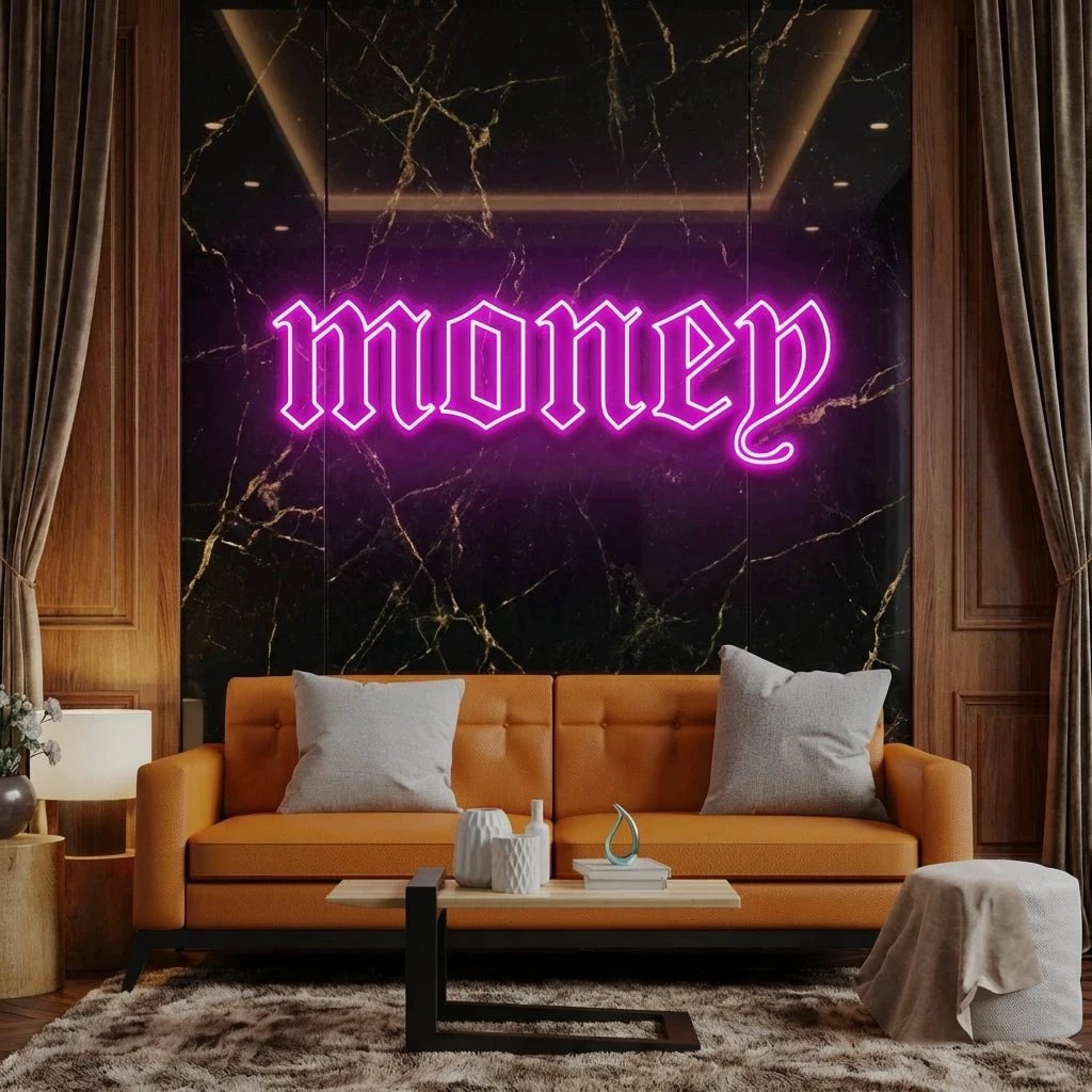 Money Led Neon Sign Light