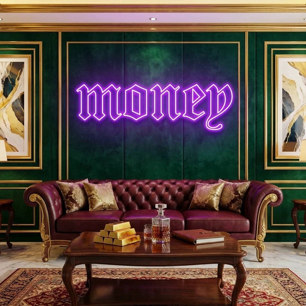 Money Led Neon Sign Light