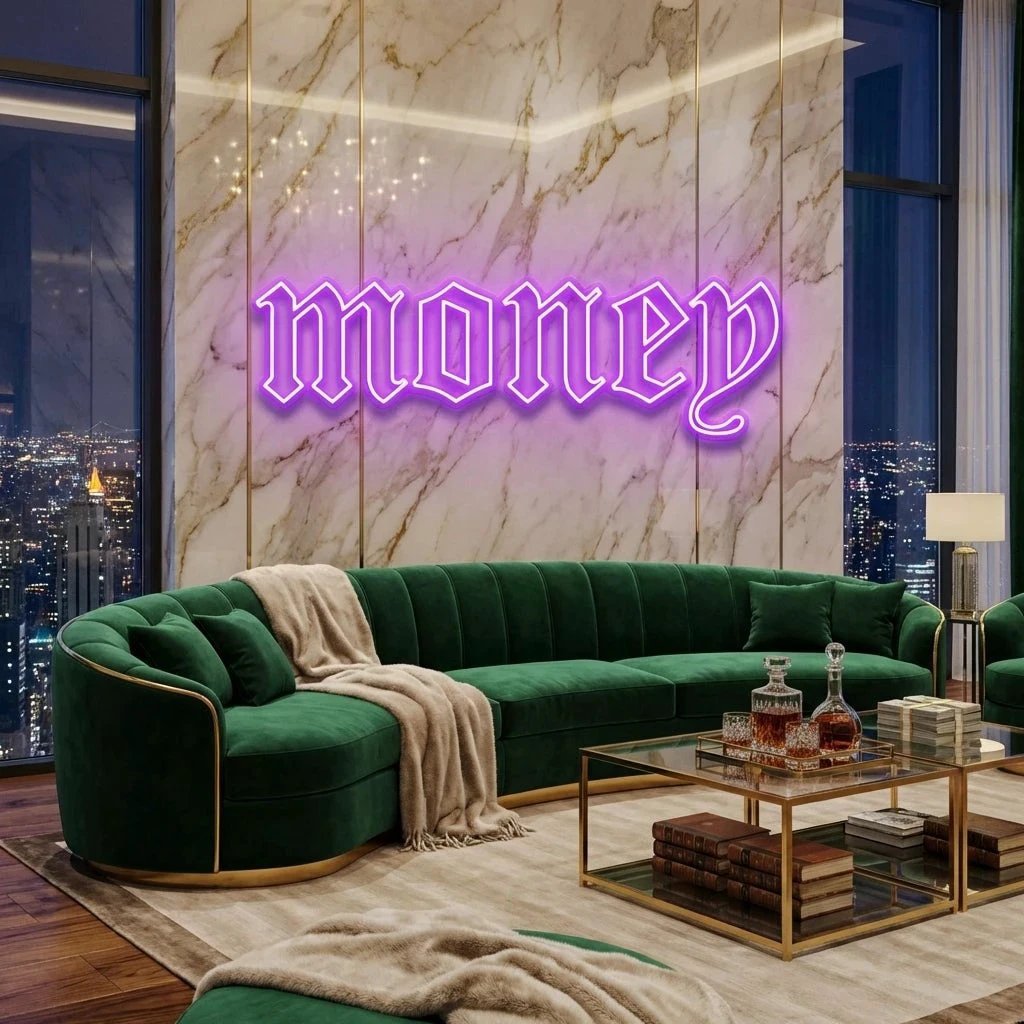 Money Led Neon Sign Light