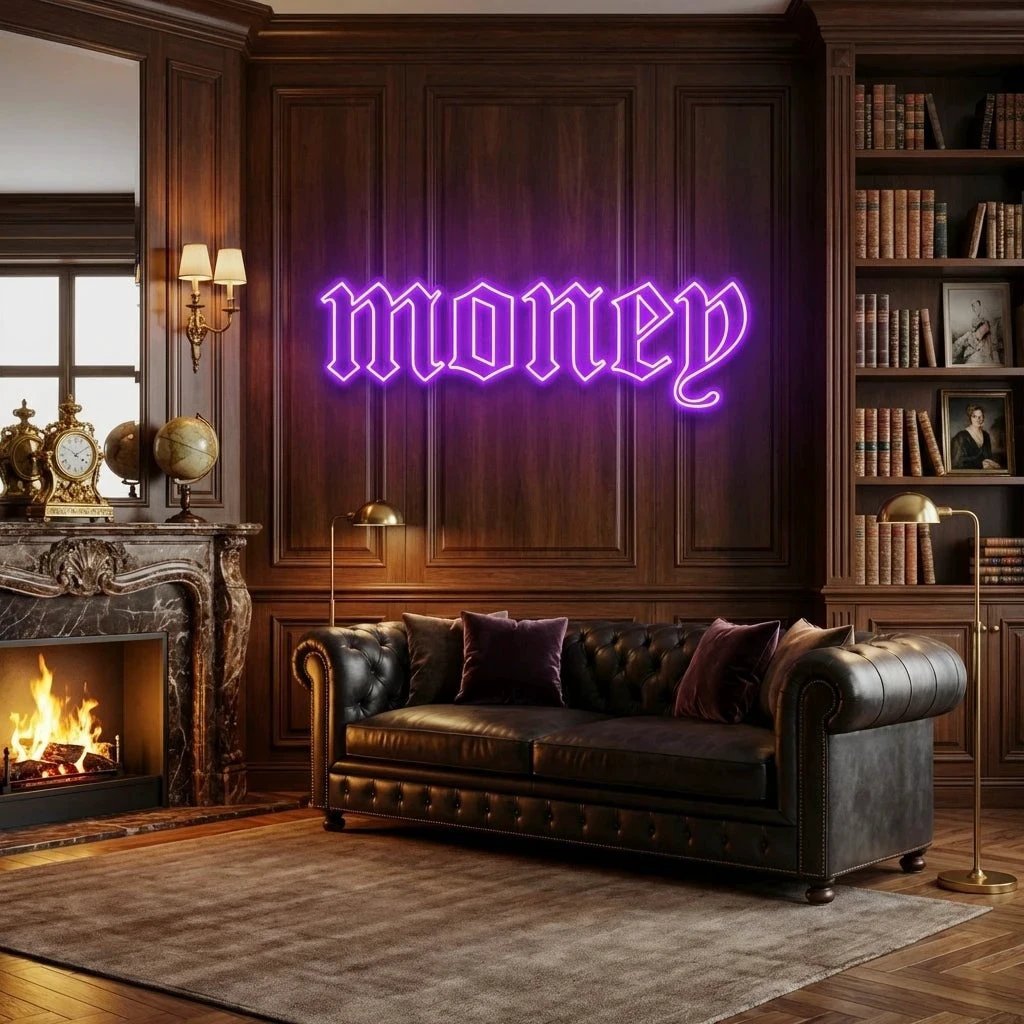 Money Led Neon Sign Light