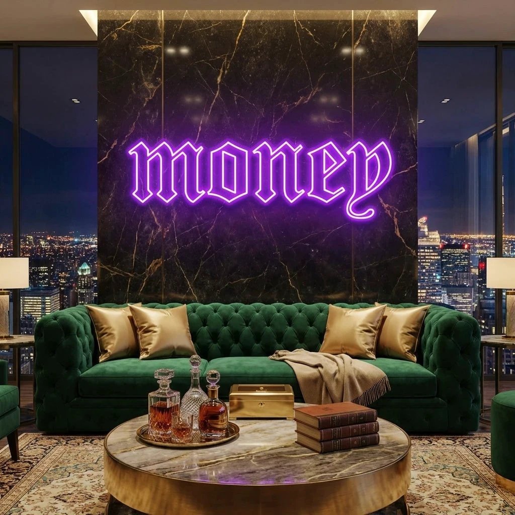 Money Led Neon Sign Light