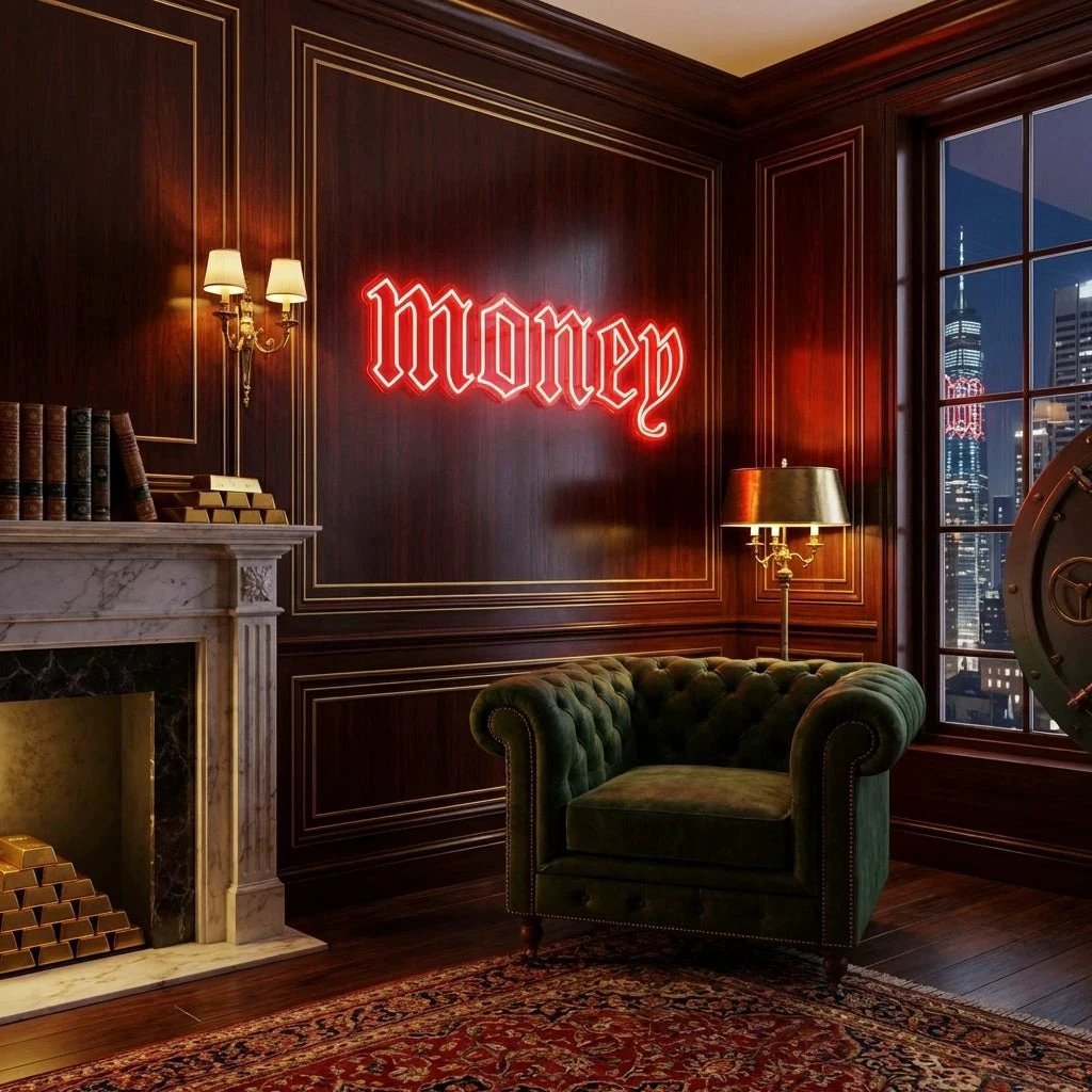 Money Led Neon Sign Light