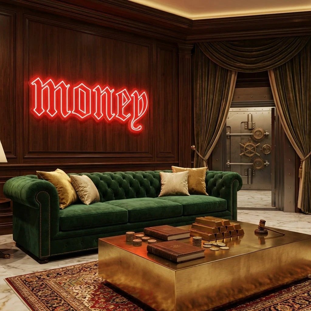 Money Led Neon Sign Light