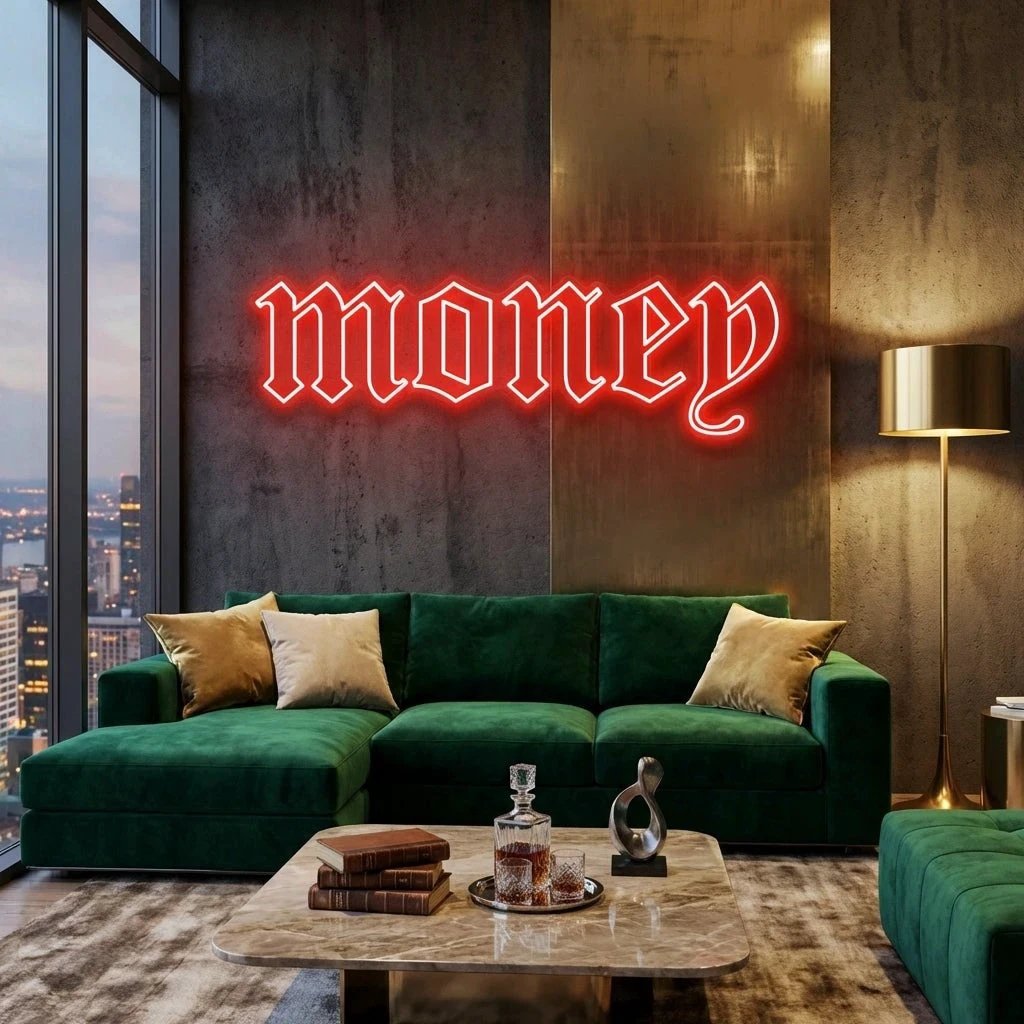 Money Led Neon Sign Light