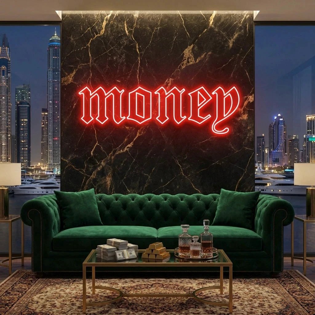 Money Led Neon Sign Light
